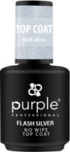 Šviesą atspindintis viršutinis sluoksnis ,,FLASH SILVER'' P206, 15 ml